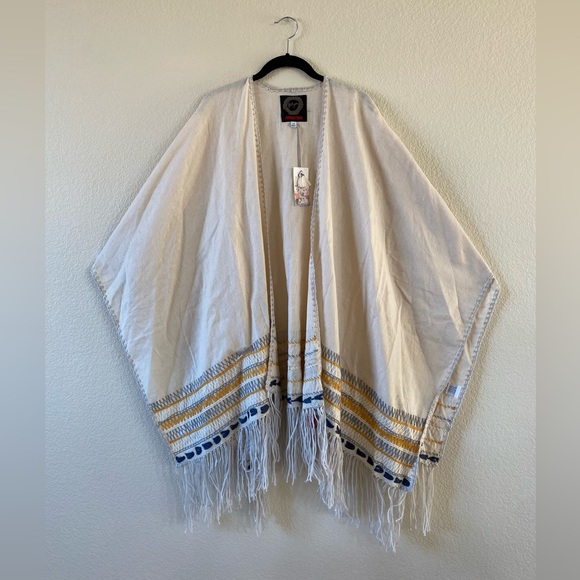 Johnny Was - trim poncho